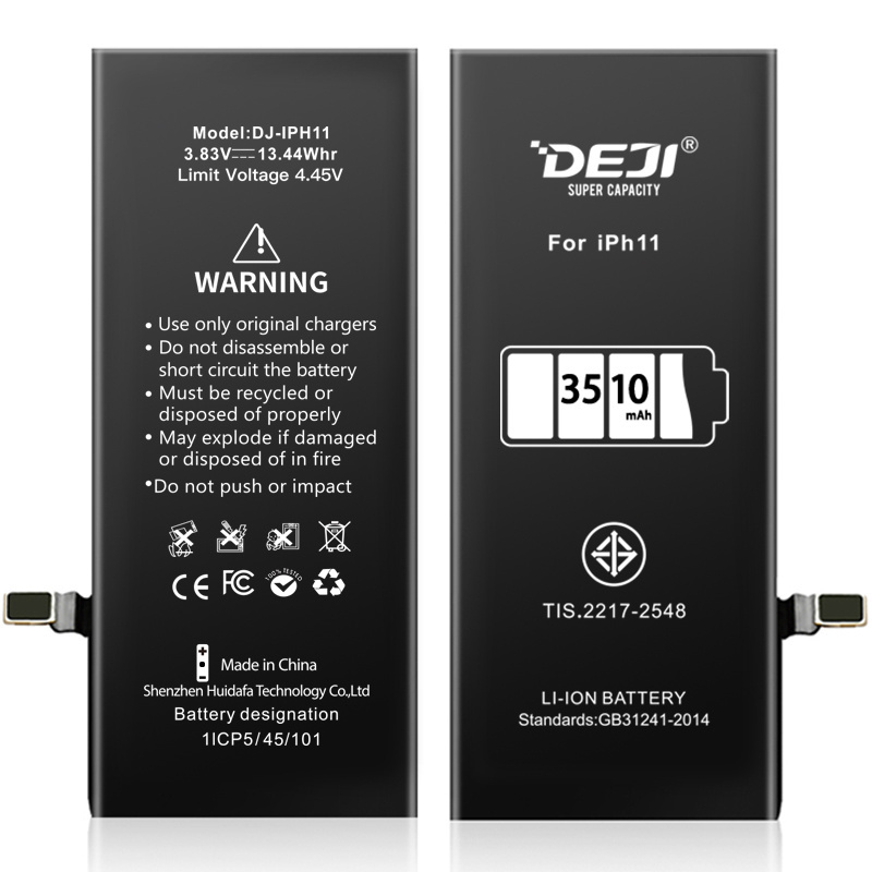 DEJI Factory Mobile Phone Battery For Iphone 6 7 8 8 plus x xr xs 11 12 13 14 15 pro max All Models 100% Brand 0 Cycle Batteries