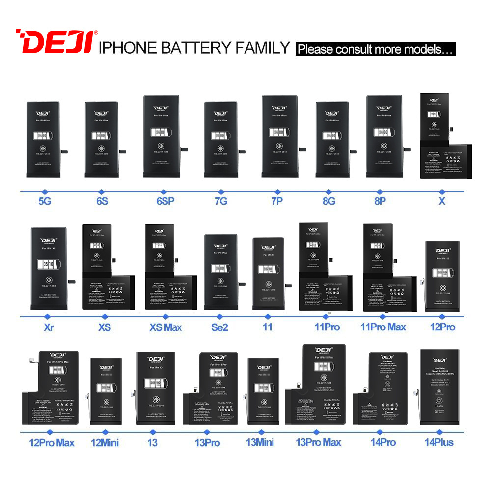 DEJI Smartphone Battery Brand New 0 Cycle 1960mAh 2400mAh Capacity Cellphone Battery for iPhone 7 plus