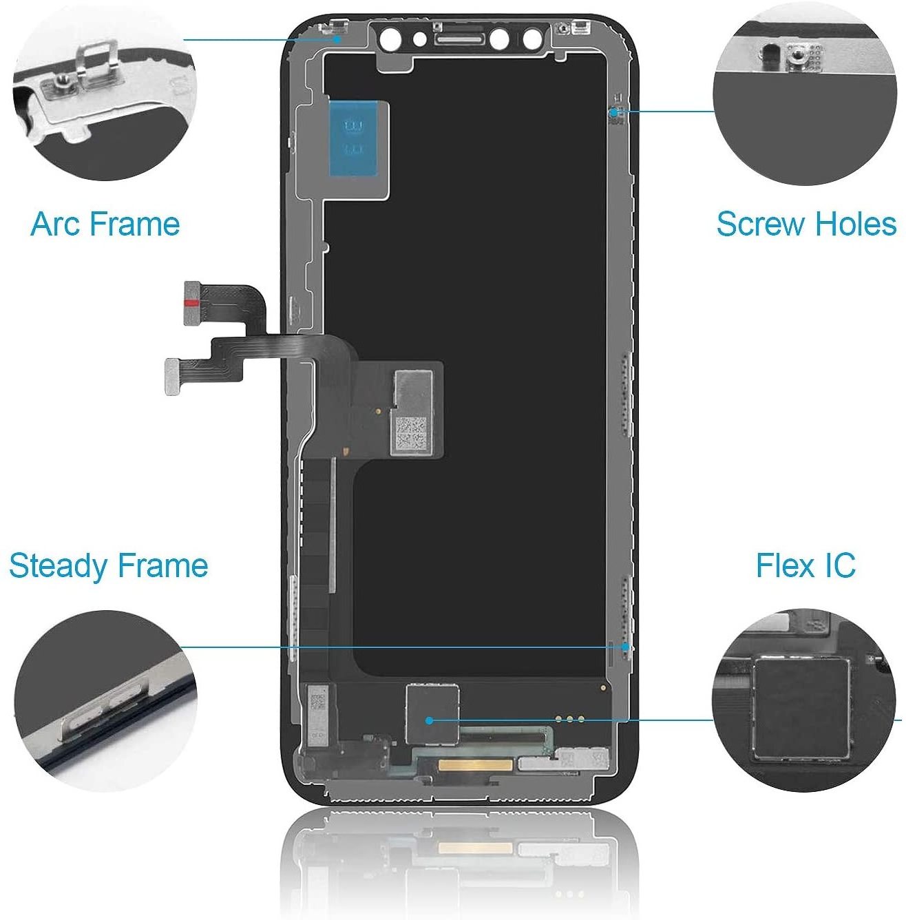 replacement Original for iphone x xs max xr 10 11 12 pro oled screen assembly for iphone 5s 6s se 5 6 7 8 plus lcd display