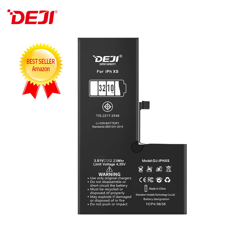 DEJI 3210mAh Lithium digital batteries for iPhone XS Real Capacity Cell Phone Battery Accessories