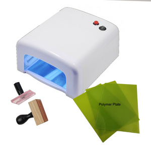 Self Inking Rubber Stamp Polymer Rubber Stamp Machines UV Lamp Expose Polymer Stamp Making Machine