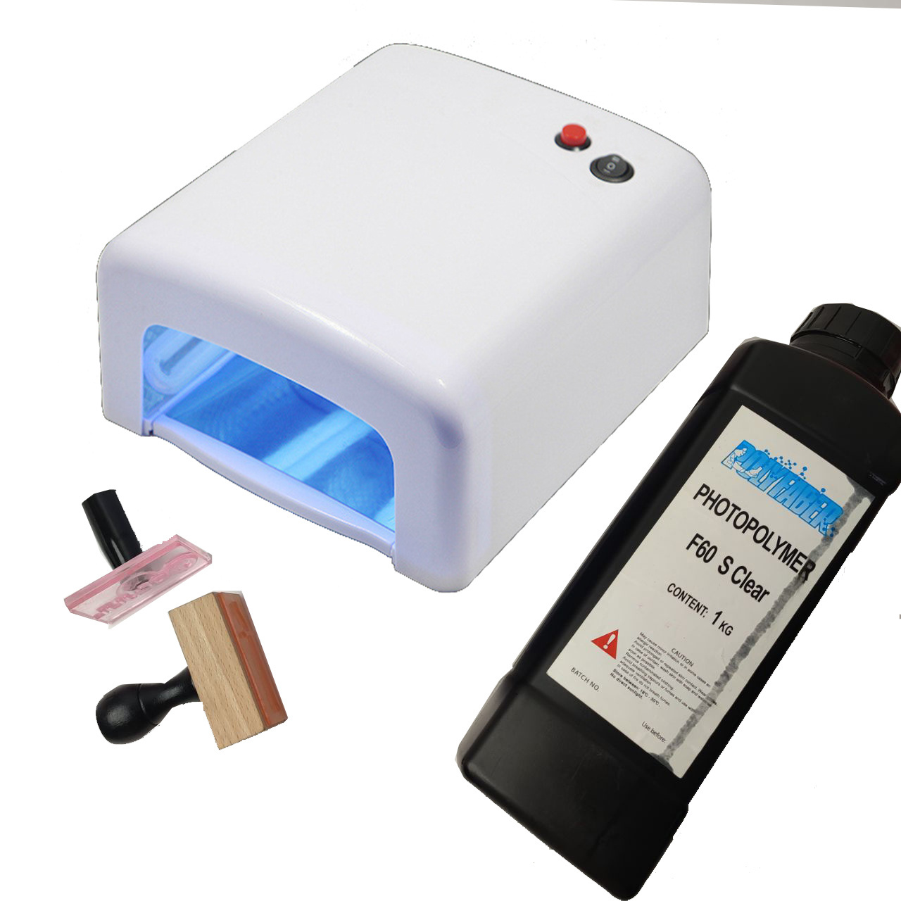 Self Inking Rubber Stamp Polymer Rubber Stamp Machines UV Lamp Expose Polymer Stamp Making Machine