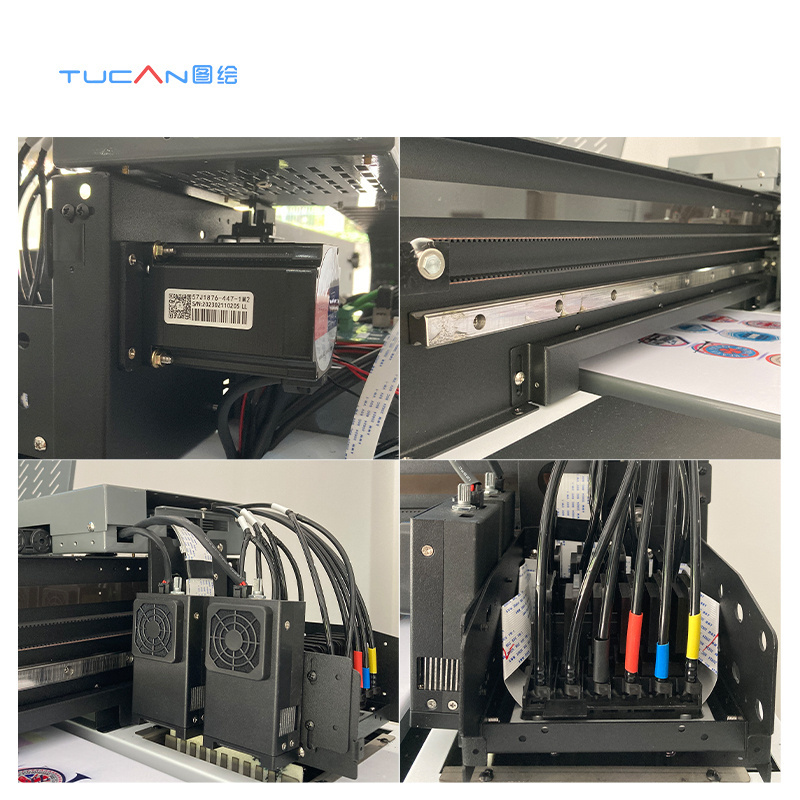 Tucan A3 UV flatbed printer 3360 size printing machines digital inkjet uv dtf printer eco solvent printer