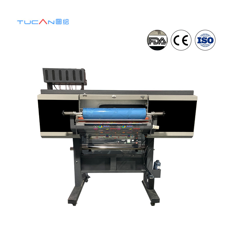 24 inch small uv eco solvent printer 60cm uv roll to roll printer uv dtf wall  printer