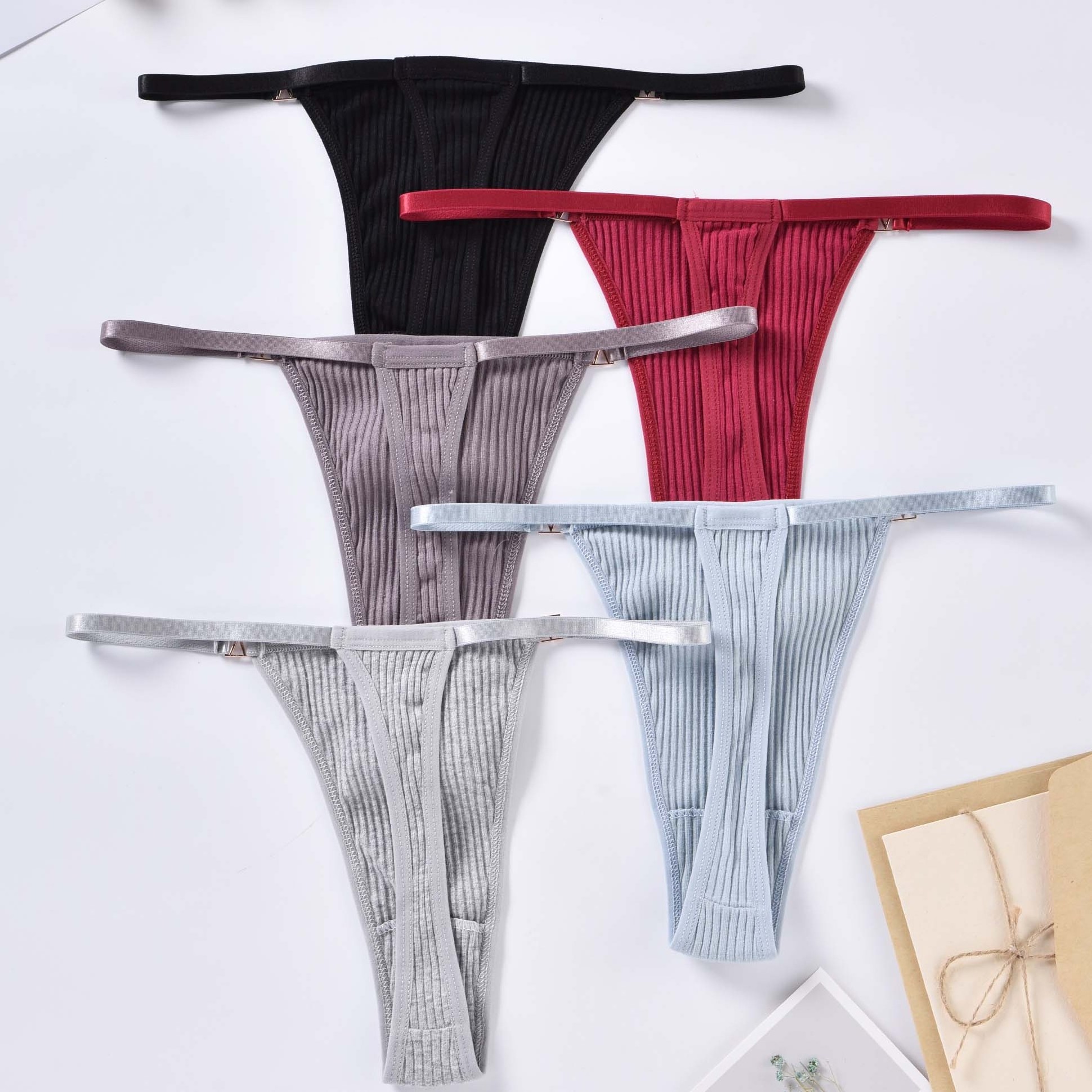 YHYT Cotton Lingerie Panties Sexy Women Thongs Fashion G-string Underwear Briefs Plus Size Low-rise Underpants Thong Tanga