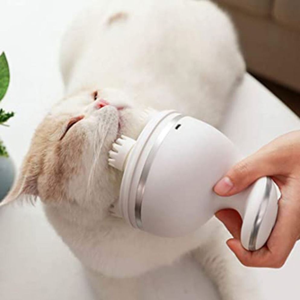 YCPP Electric Cat Head Massager Dog Pet Massage Machine Vibrating Scalp Charging Kneading Health Care Cat Comb Grooming Supplies