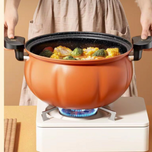 YXHT Home Kitchen Pumpkin Shape Micro Pressure Cooker,8 L Non-Stick Multi-Functional Stewing And Boiling Soup Pot