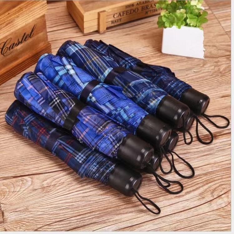 YXHT Plaid umbrella 30 percent portable mini gift umbrella manufacturers  folding umbrella with short handle.