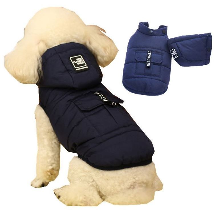 IFLT Peppy Buddies Hot Sell Quilted Reversible Wear Warm Thickened Lightweight Down Dog Coats And Puffer Jackets For Cold Winter