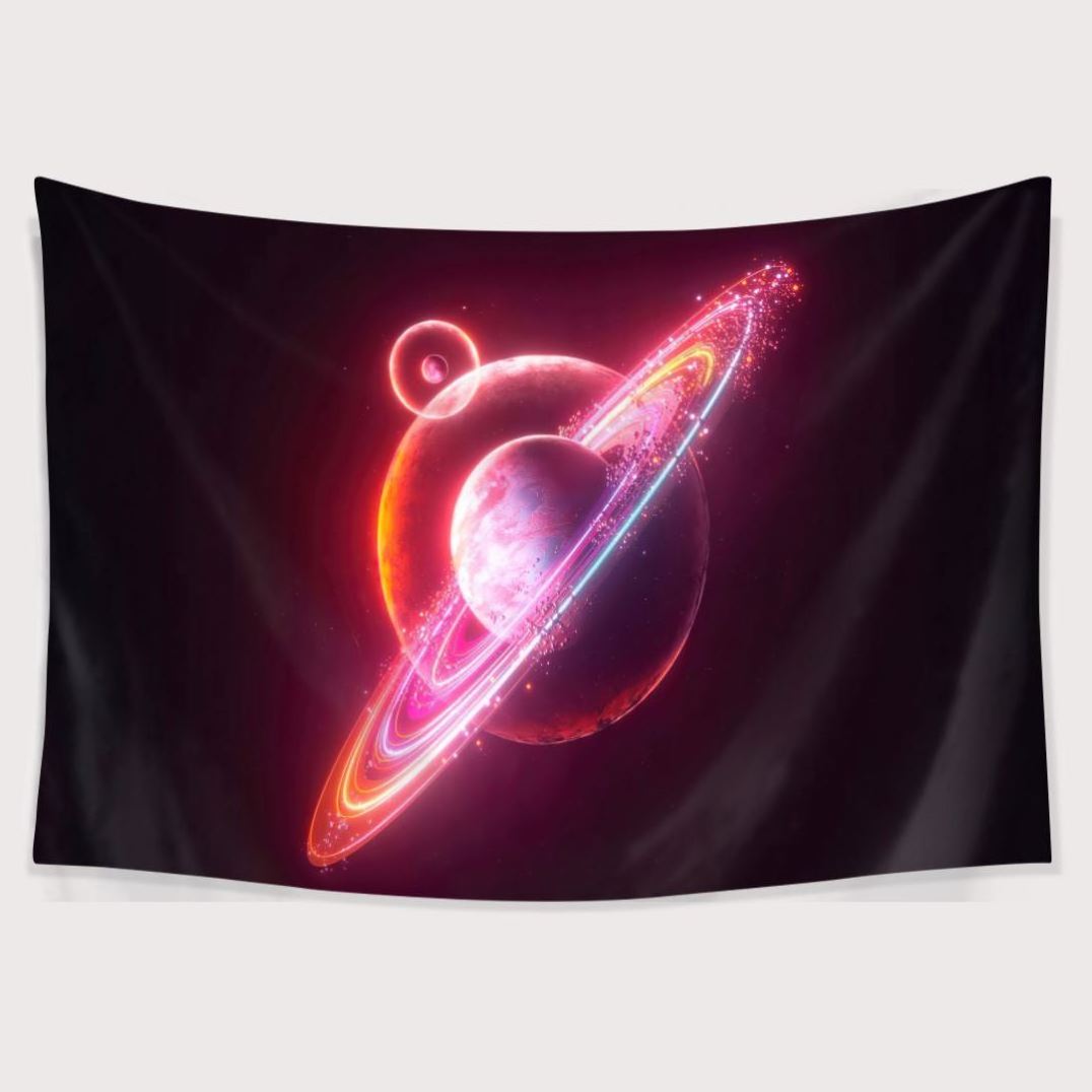 Space Psychedelic Wall Art Hanging Tapestry Hippie Beach Towel Bedroom Wall Tapestry Home Dorm Decor