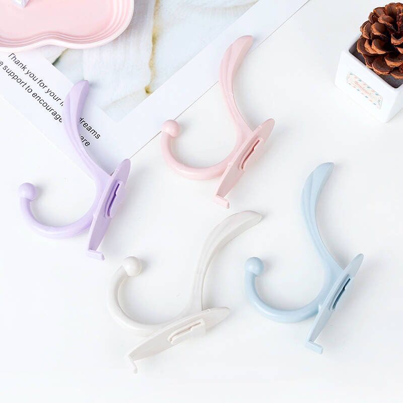 YXHT Household Clothes Hooks And Hangers Large Wall Sticker Coat Hooks Kitchen Plastic Adhesive Wall Hooks