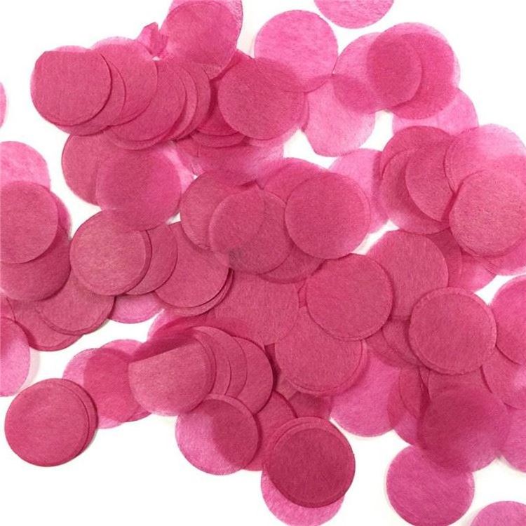 YYPD Eco Friendly Pink Confetti 2.5cm Multi-Color Metallic Confetti Tissue Paper Circles For Wedding Decor Supplier