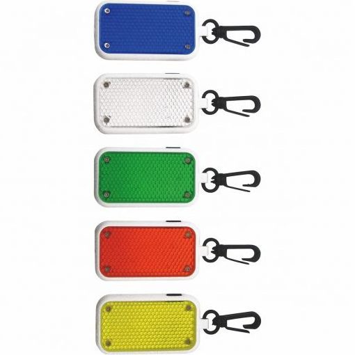 YYPD Safety Rectangular Hanging Led Lights Reflector LED Flashlight With Key Holder Customized Logo Reflector Toys