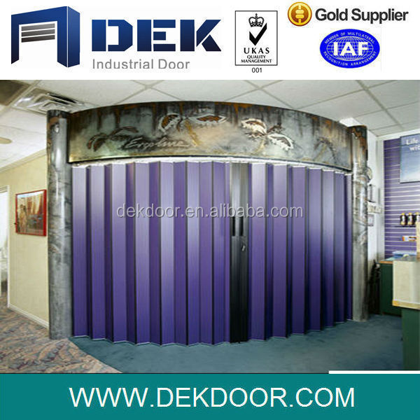 Galvanized Steel Sliding Folding Door Commercial Door