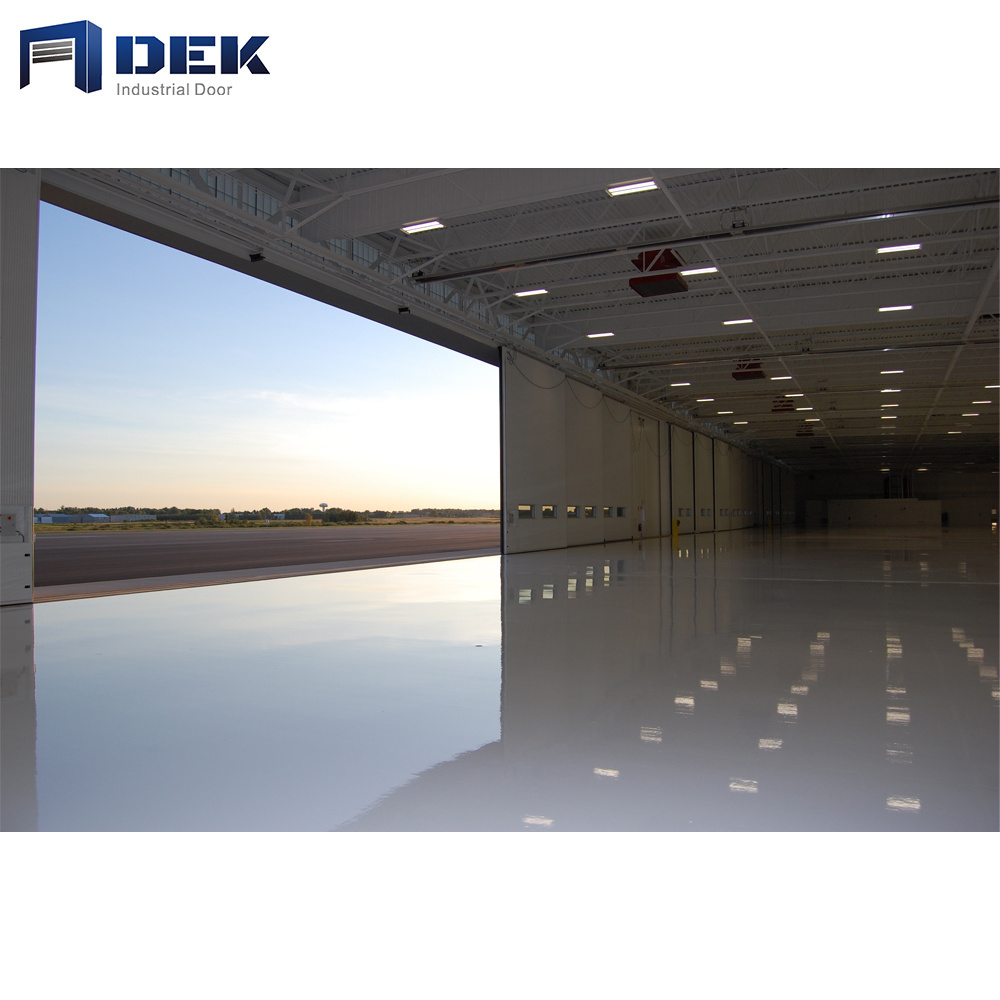 China custom design modern prefabricated metal and fiberglass aircraft hangar doors competitive price