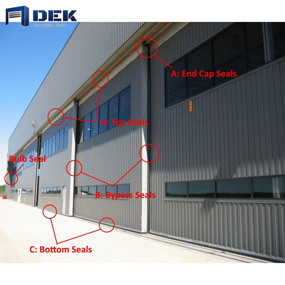 China custom design modern prefabricated metal and fiberglass aircraft hangar doors competitive price