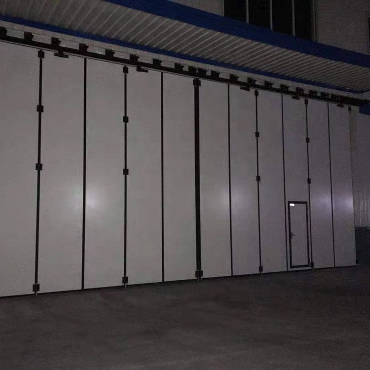 Industrial folding door for warehouse workshop fold gate thermal insulation sliding doors fabric lift door