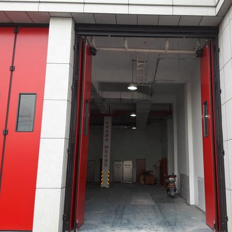 Industrial folding door for warehouse workshop fold gate thermal insulation sliding doors fabric lift door