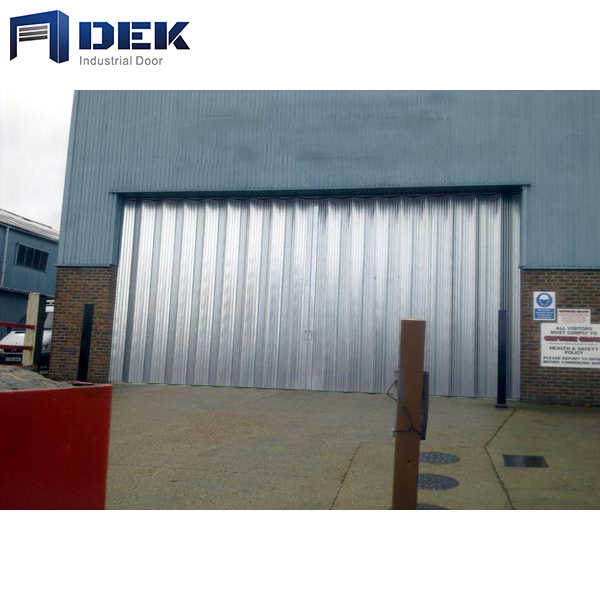 Galvanized Steel Sliding Folding Door Commercial Door