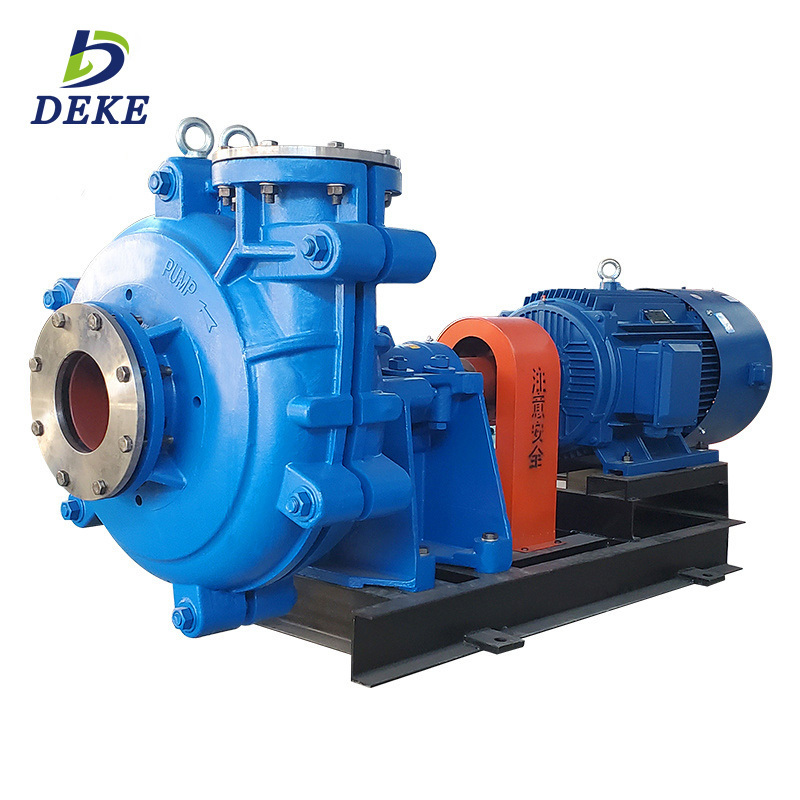 High Efficiency Ceramics Slurry Pump Belt Pulley Driven Centrifugal Pump 4 Inch Sand And Gravel Dredge Pump