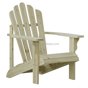 Wood Adirondack Chair Uon- Folding Patio Furniture Natural Color Cedar Camping Beach Garden Chair