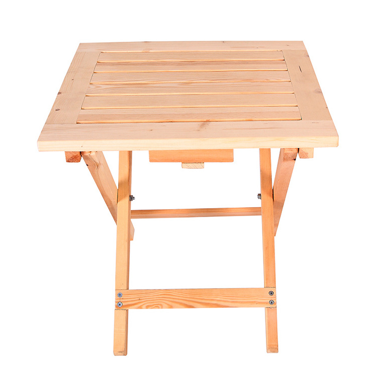 Outdoor Modern Classic Garden Furniture Camping Picnic Children Wood Cedar Adirondack Folding Square Side Table