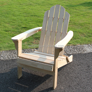 Folding Adirondack Chair Outdoor Patio Furniture Reclining Wood Beach Chair