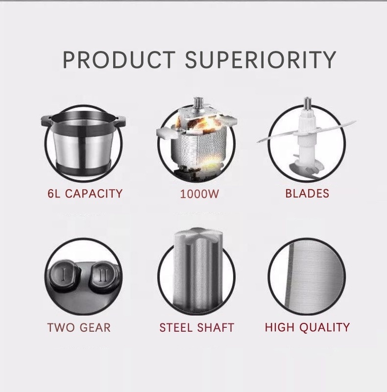 Factory wholesale ready goods stock FUFU electric yam pounder 6L for home use DMG-108