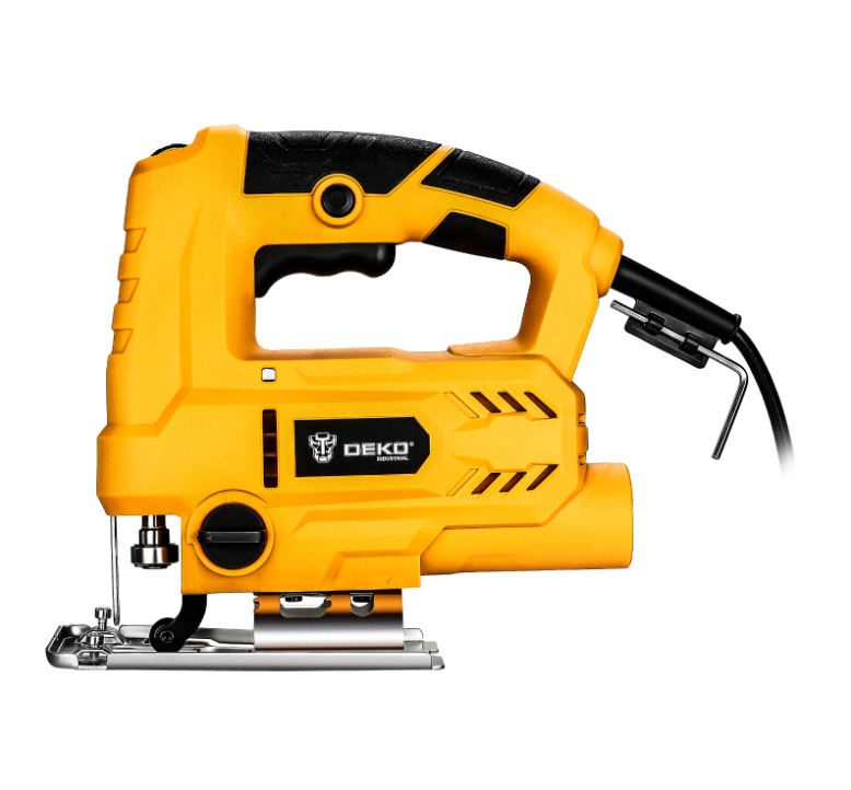 DEKO DKJS57G65 570w Professional Jig Saw 3000spm Yellow Electric Power Tools Mini Electric Machine Wood Cutting Metal Cutting