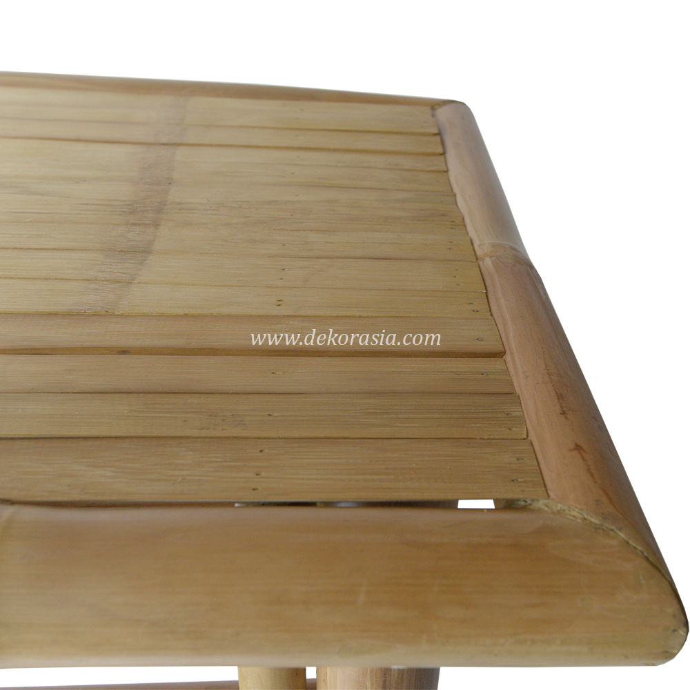 Table with Rack Table Living Room Furniture Bamboo Table, Dining Tables Console Table Coffee Tables, Bamboo Furniture Knockdown