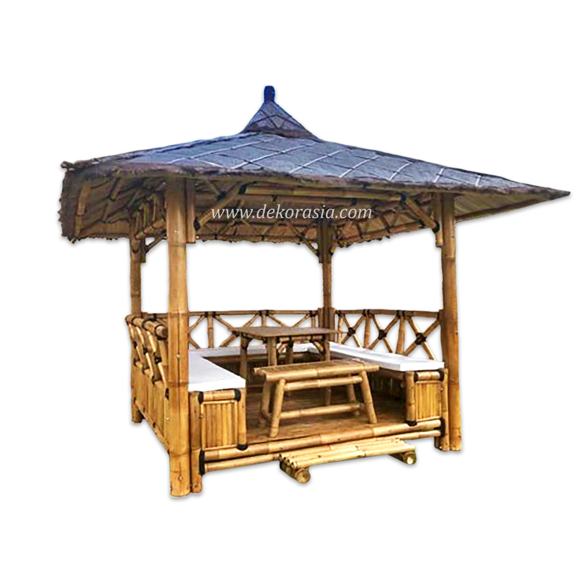 Lotus Gazebo Garden Outdoor Decoration, Customized Design Bamboo Gazebo, Bamboo Gazebo Furniture