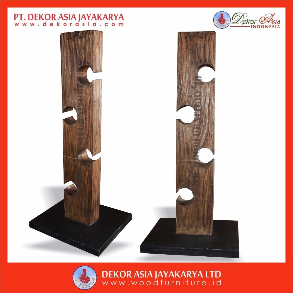 Suar Wine Rack, Standing Wine Rack Recycle Standing Wine Racks & Bottle Holders, Recycled Railway Wood - Wooden Sustainable 10