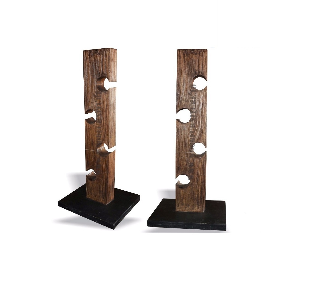 Suar Wine Rack, Standing Wine Rack Recycle Standing Wine Racks & Bottle Holders, Recycled Railway Wood - Wooden Sustainable 10