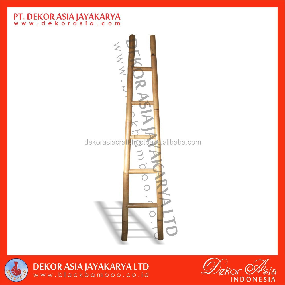 Bamboo Ladder Ladder 5 Rungs, Natural Bamboo Ladders Modern, High Quality Ladders Furniture Ladder