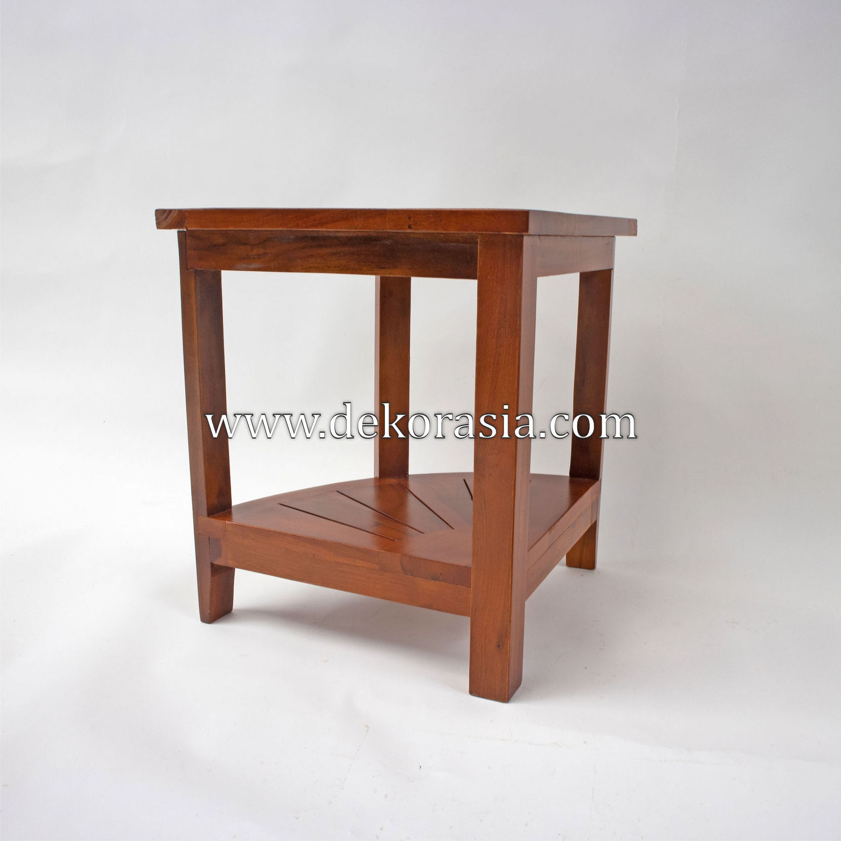 Teak Corner Bench Shower Stool Bathroom Triangle Shaped with Shelf and Basket, Waterproof 2 Layer