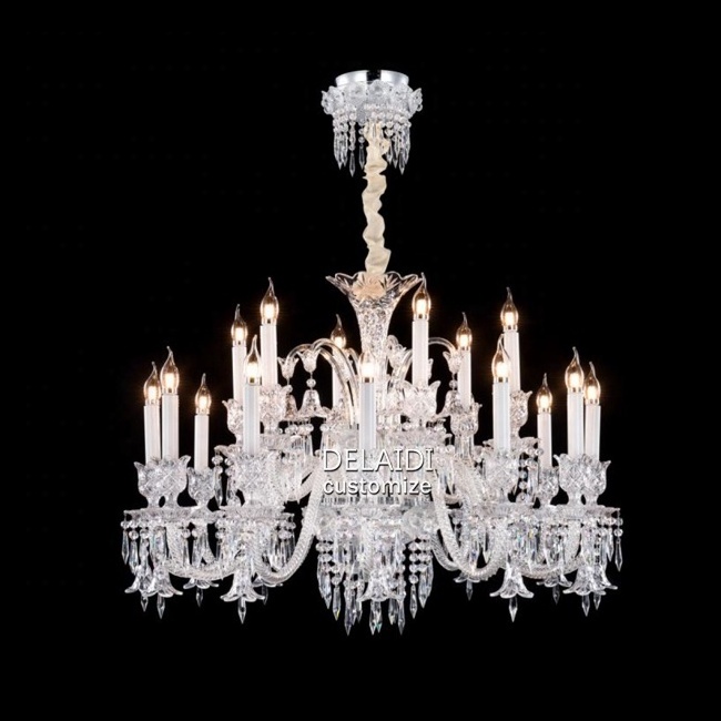 Church living room dining room crystal pendent light cristal lustre candelabra chandelier for ceiling wedding decoration