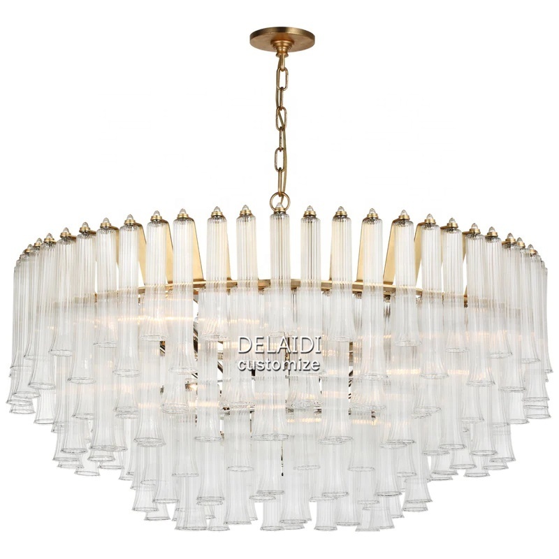 Large luxury crystal chandeliers hotel lobby villa large level custom living room ceiling modern decorative light fixtures