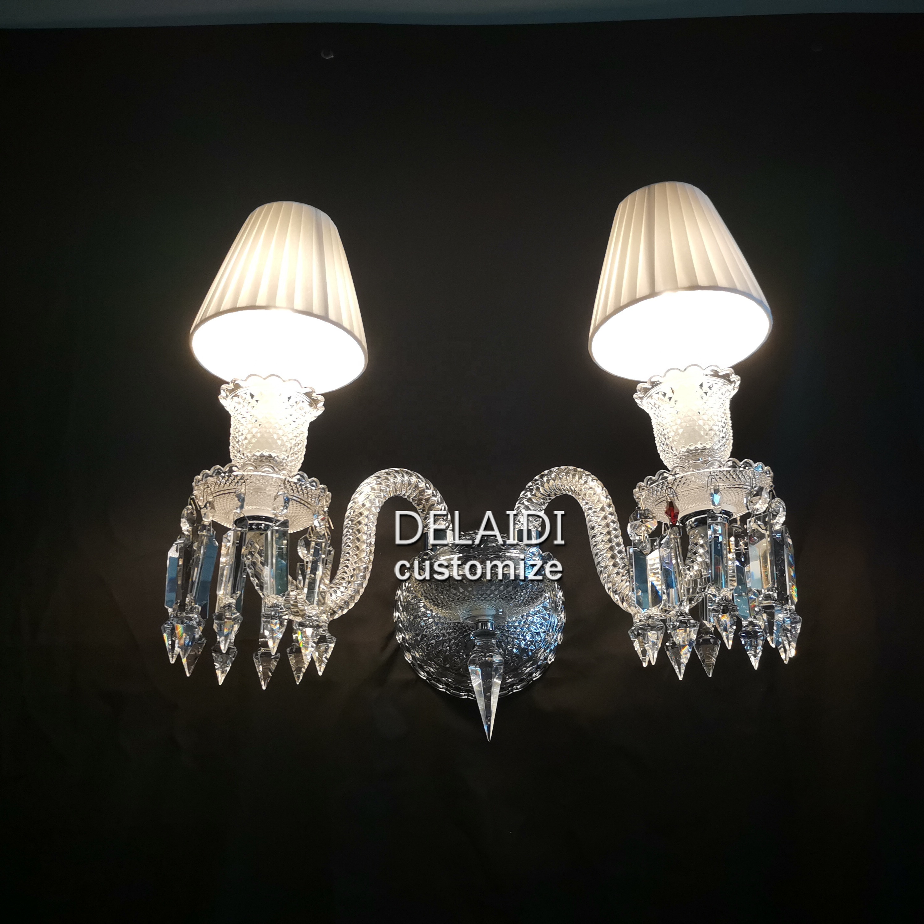 Living room bedroom restaurant crystal wall sconces modern lamps indoor led wall lights for home