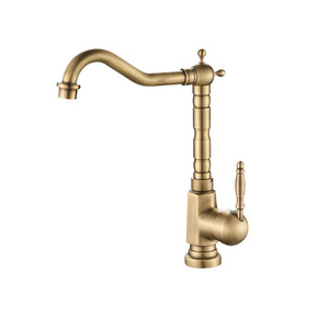 Satin Antique Bronze Finish Vintage Wash Faucet Bathroom Basin Hot Cold Retro Faucet Mixer Tap