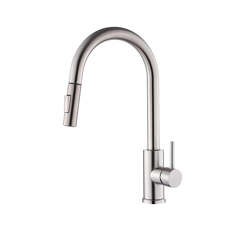 Economy lead free stainless steel pull out spray kitchen faucet mixer sink taps modern kitchen faucet