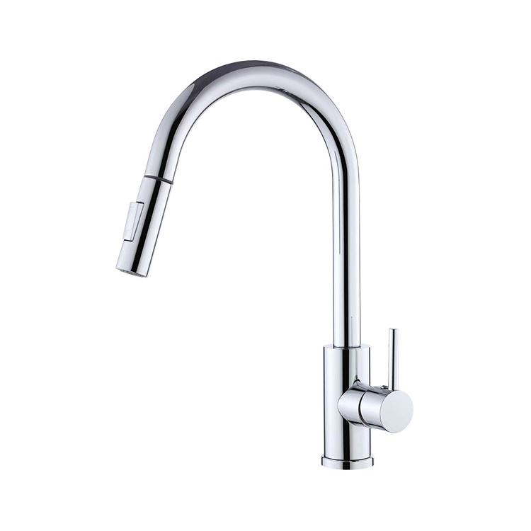 Economy lead free stainless steel pull out spray kitchen faucet mixer sink taps modern kitchen faucet