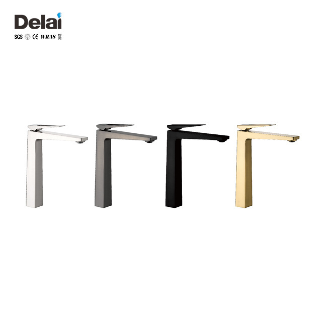 Contemporary  Unique  Single Hole  Basin Faucet Hgh Quality Deck Mounted Fancy Basin Faucet For Bathroom Sink