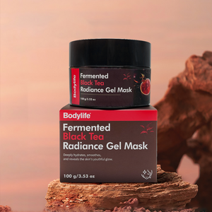 Private Label Radiance Gel Mask Hydrating and Brightening Skin Care with Fermented Black Tea Glow Sleeping Face Mask