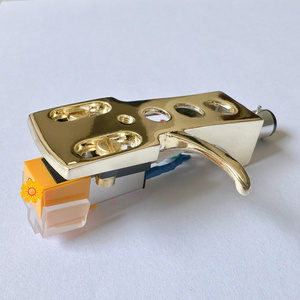 gold Chrome plated HEADSHELL mount, AT91 cartridge and stylus, needle