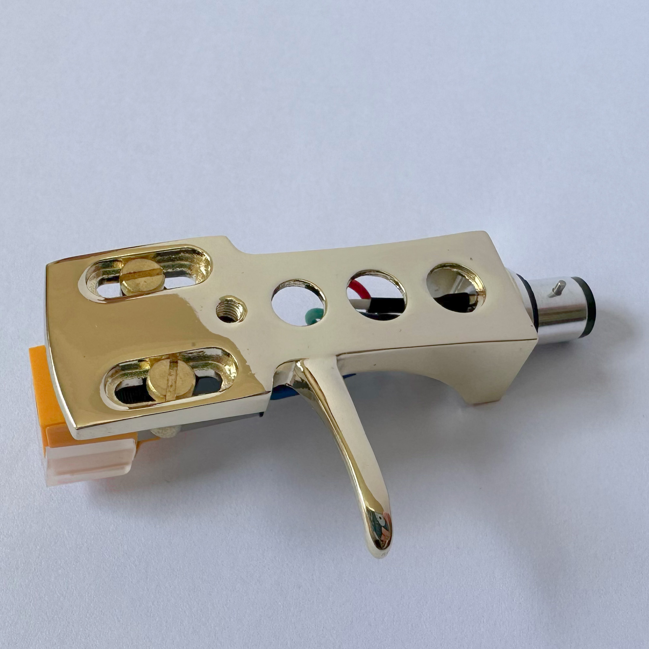 gold Chrome plated HEADSHELL mount, AT91 cartridge and stylus, needle