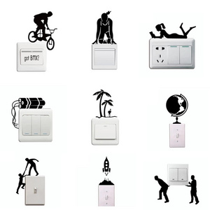 Switch Sticker Funny Sports Wall Glass Stickers for Kids Room Bedroom Home Decor