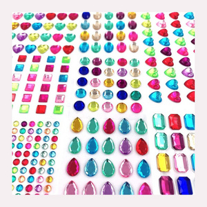 Custom Jewels Stickers Gem Stickers Crystal Rhinestone for Crafts Sticker Gems Self Adhesive Bling Jewels