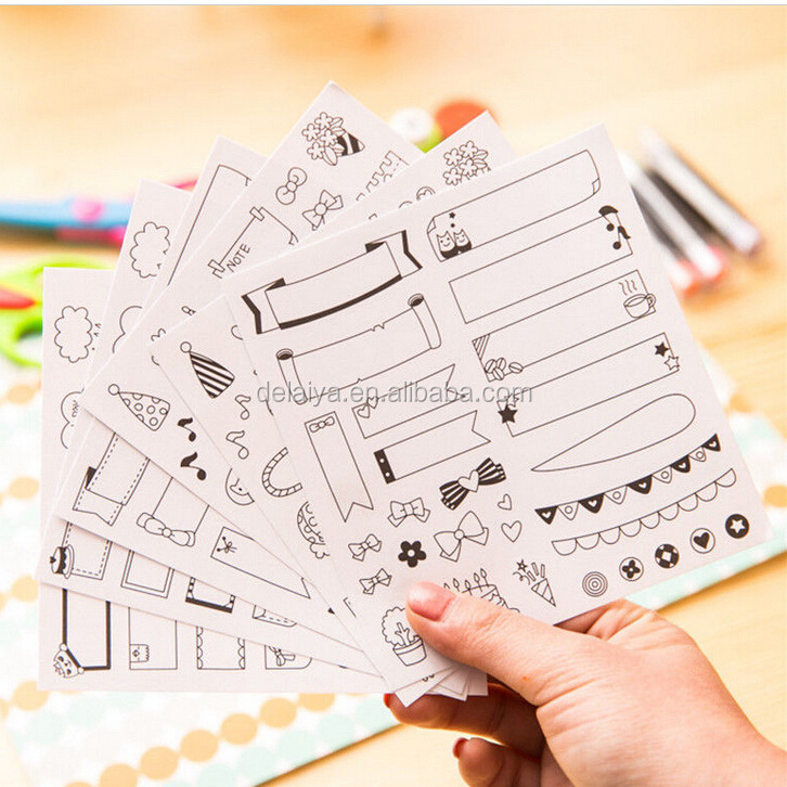 Paper Planner Stickers Photo Album Scrapbook Calendar DIY Diary Planner Accessories