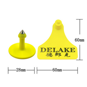 Luoyang Delake Factory Price Animal Sheep Pig Cattle Tracking System Ear Tag Tamper Proof  Ear Tag For Bhutan