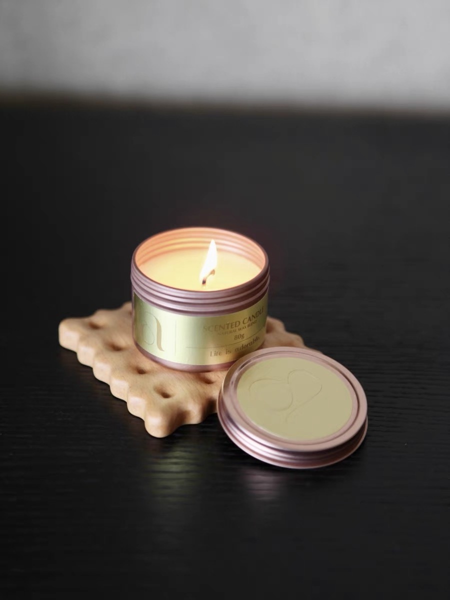 Custom Scented Candles Luxury Mini Wax Tin Scented Candle